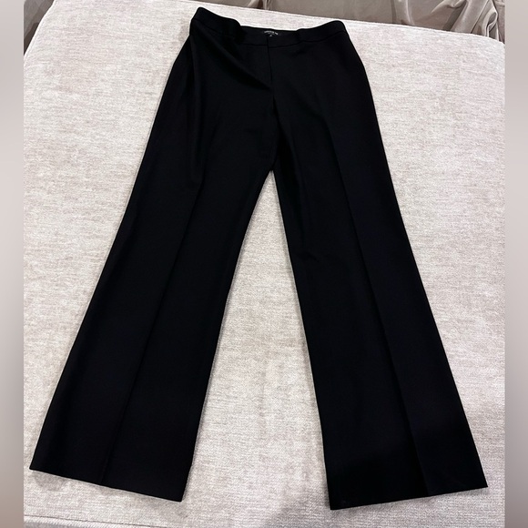 Lafayette 148 Black Wool Blend Dress Pants | Size 12 Office Siren Quiet Luxury - Picture 1 of 5